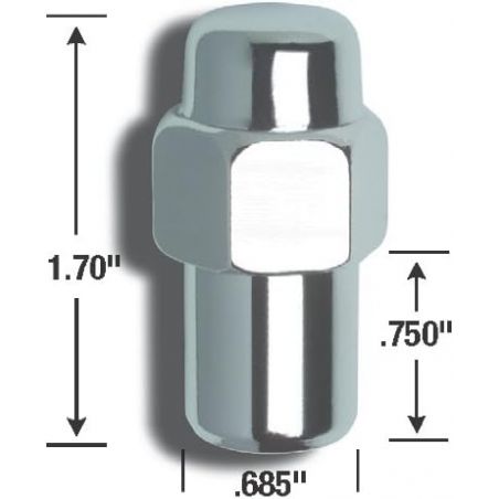 MAG/Cragar orech ráfika 1/2" UNF Chrome 64-73 1 ks.