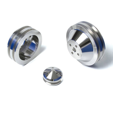 Kladka kladky 2V WP / 2V Crank, 4 skrutka, podriadenie, striebro 69-73