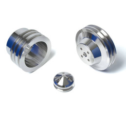 Kladka kladky 2V WP / 3V Crank, 3 skrutka, podriadená, striebro 64-69