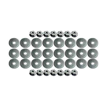 Mounting Kit Convertible Top Weatherstripping (Nuts/Washers) 64-68