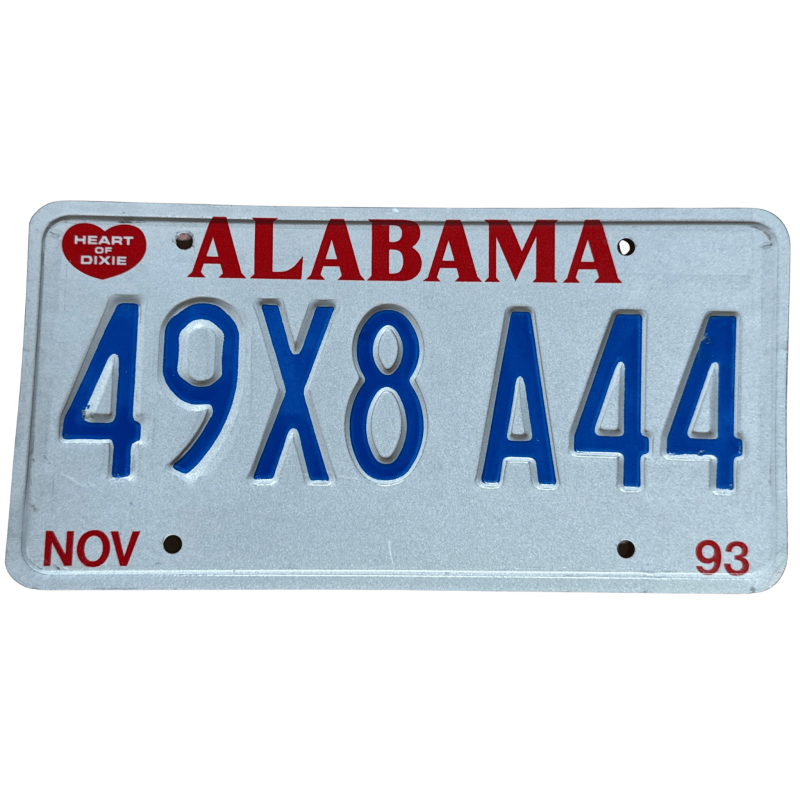 ŠPZ ALABAMA ŠPZ ALABAMA