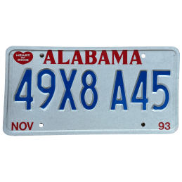 ŠPZ ALABAMA