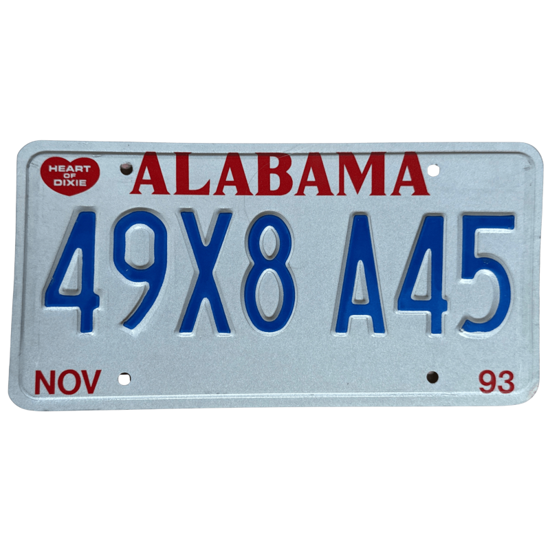 ŠPZ ALABAMA ŠPZ ALABAMA