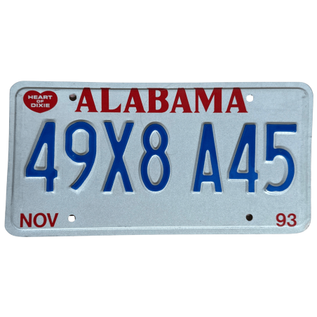 ŠPZ ALABAMA