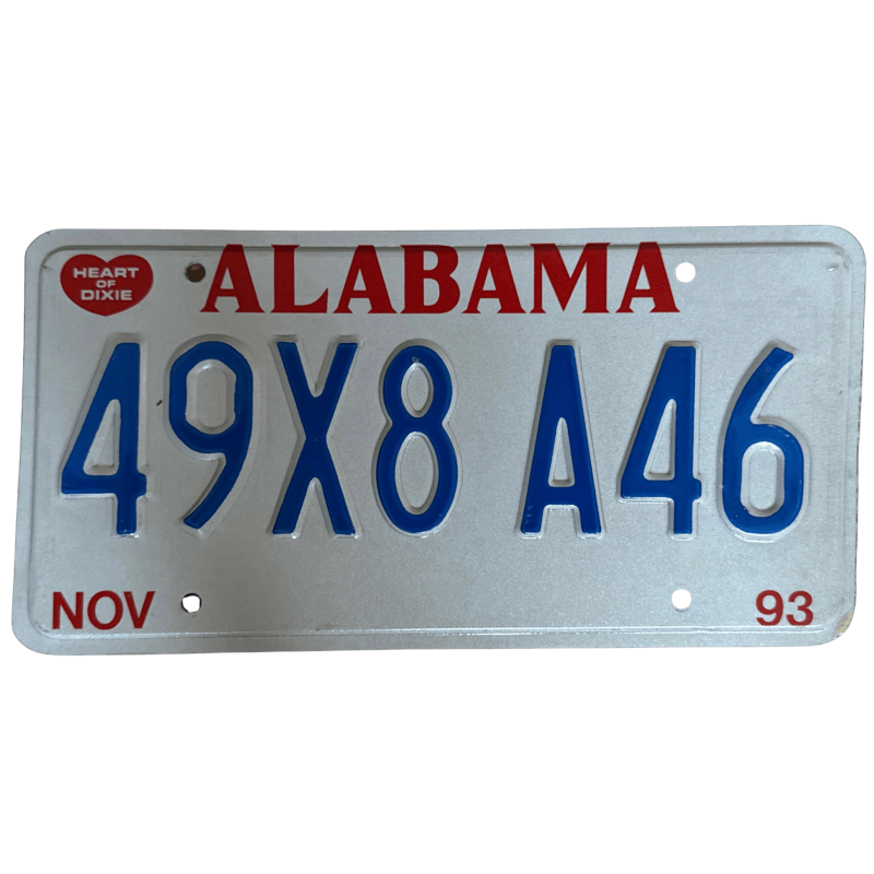 ŠPZ ALABAMA ŠPZ ALABAMA