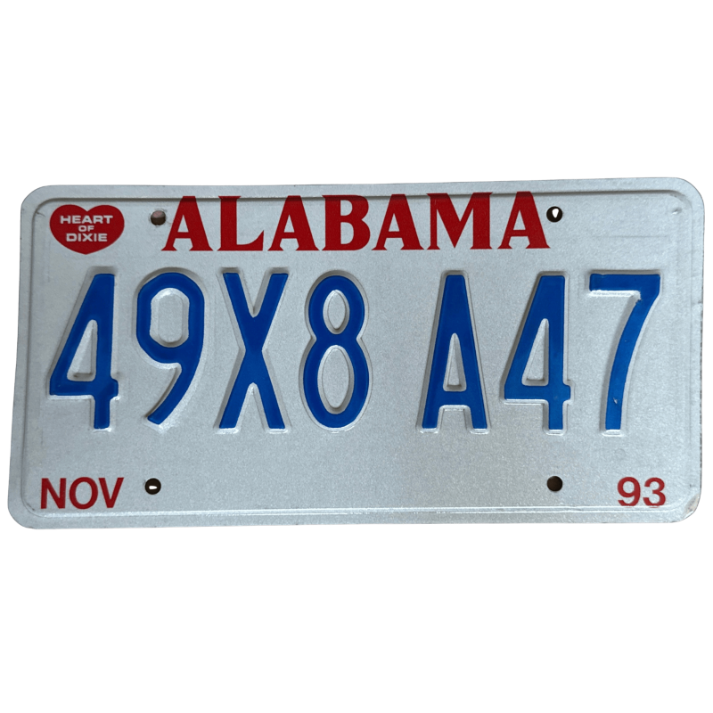ŠPZ ALABAMA ŠPZ ALABAMA