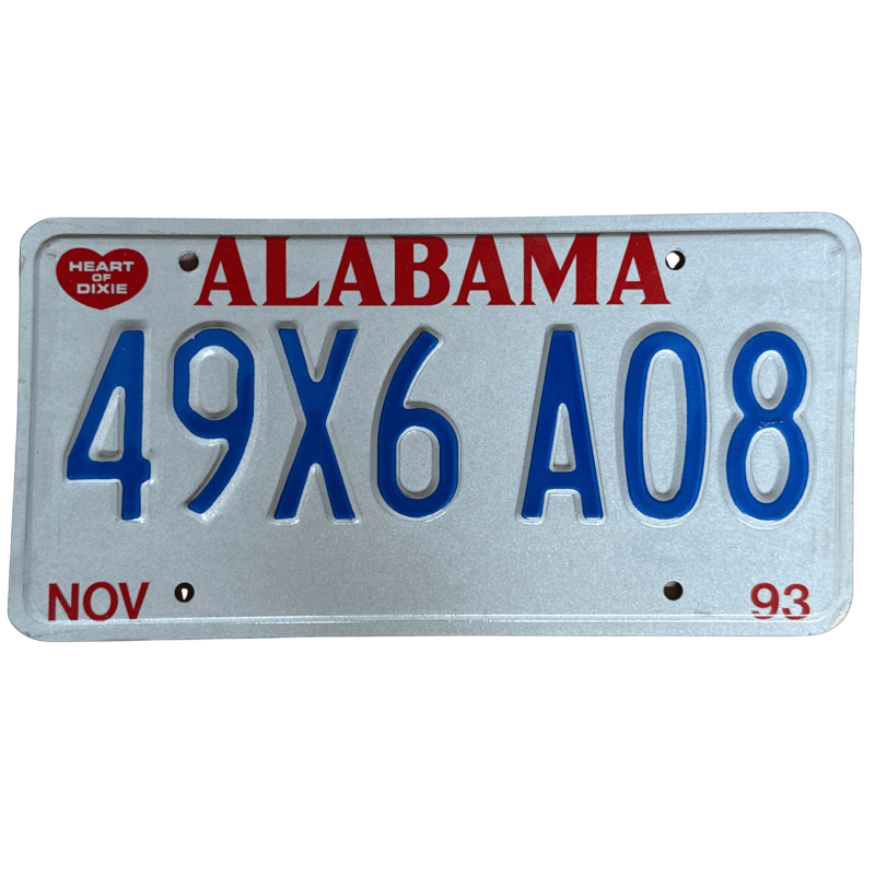 ŠPZ ALABAMA ŠPZ ALABAMA