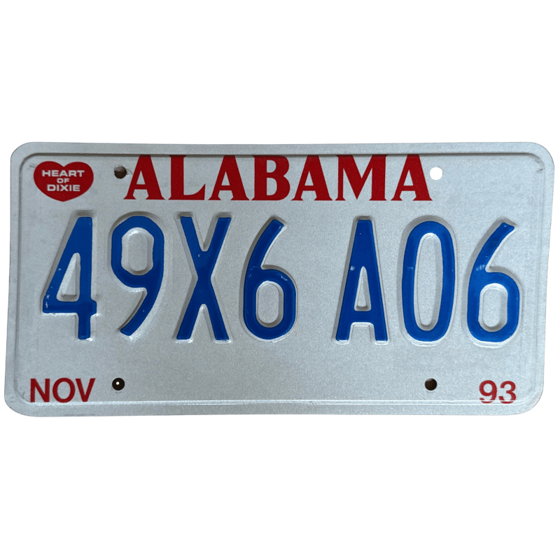 ŠPZ ALABAMA ŠPZ ALABAMA
