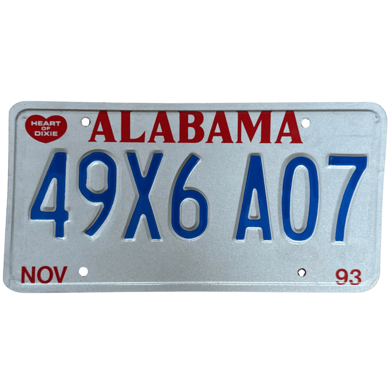 ŠPZ ALABAMA ŠPZ ALABAMA