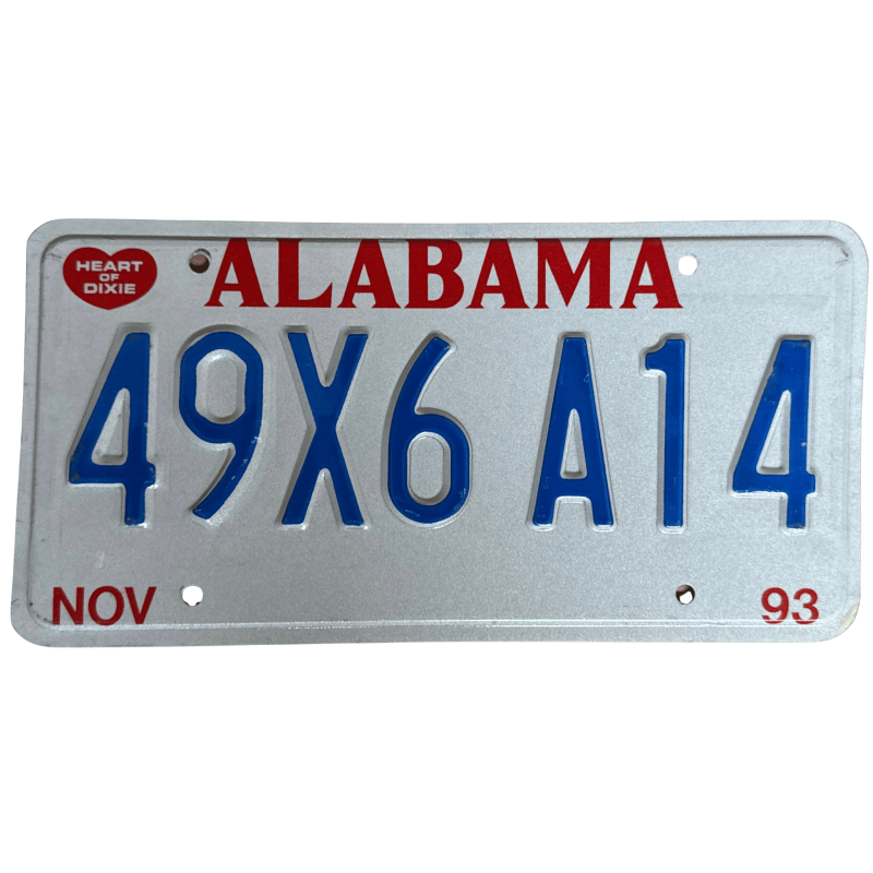 ŠPZ ALABAMA ŠPZ ALABAMA