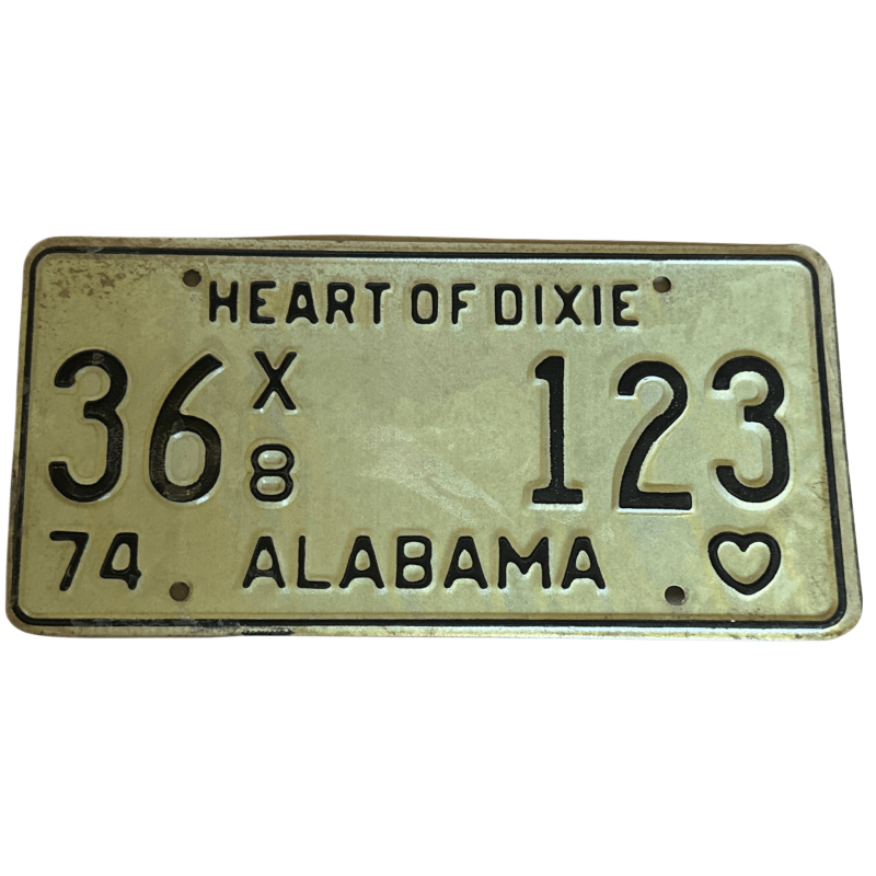 ŠPZ ALABAMA ŠPZ ALABAMA