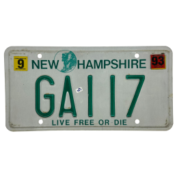ŠPZ New Hampshire