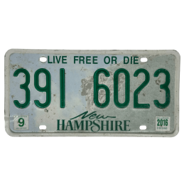ŠPZ New Hampshire