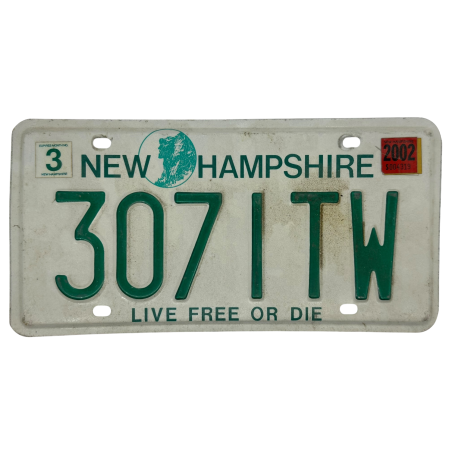 ŠPZ New Hampshire