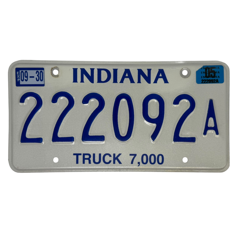 ŠPZ Indiana ŠPZ Indiana