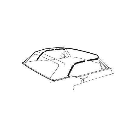 Tesnenie skladacej strechy, Cabrio 64-68