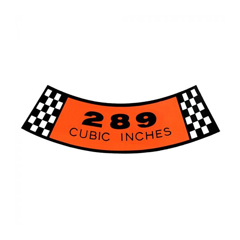 Nálepka na vzduchový filter 289, 65-66 Nálepka na vzduchový filter 289, 65-66