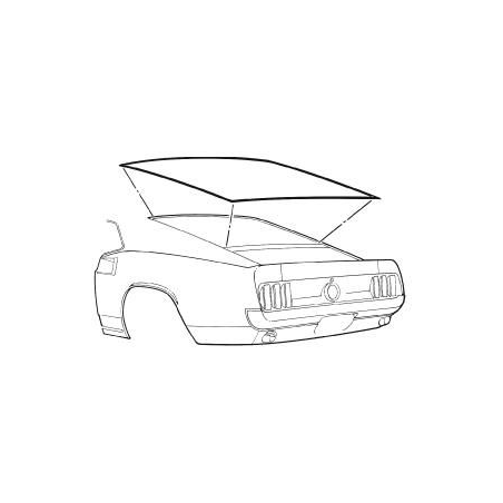Tesnenie zadného okna, Fastback 69-70